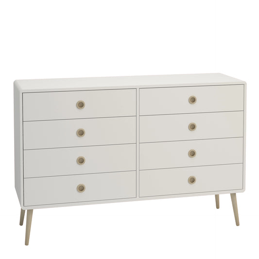 Furniture To Go Softline 4 + 4 Wide Chest Off White