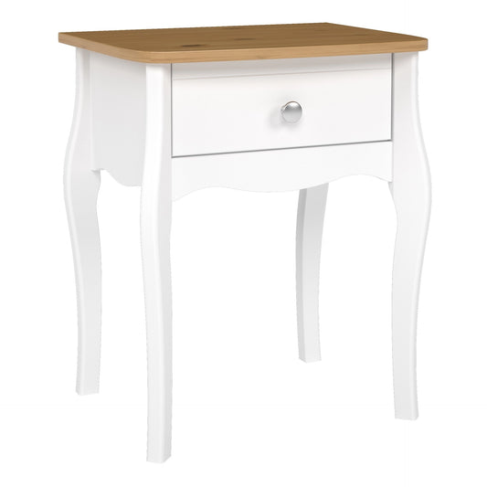 Furniture To Go Baroque Nightstand Pure White Iced Coffee Lacquer