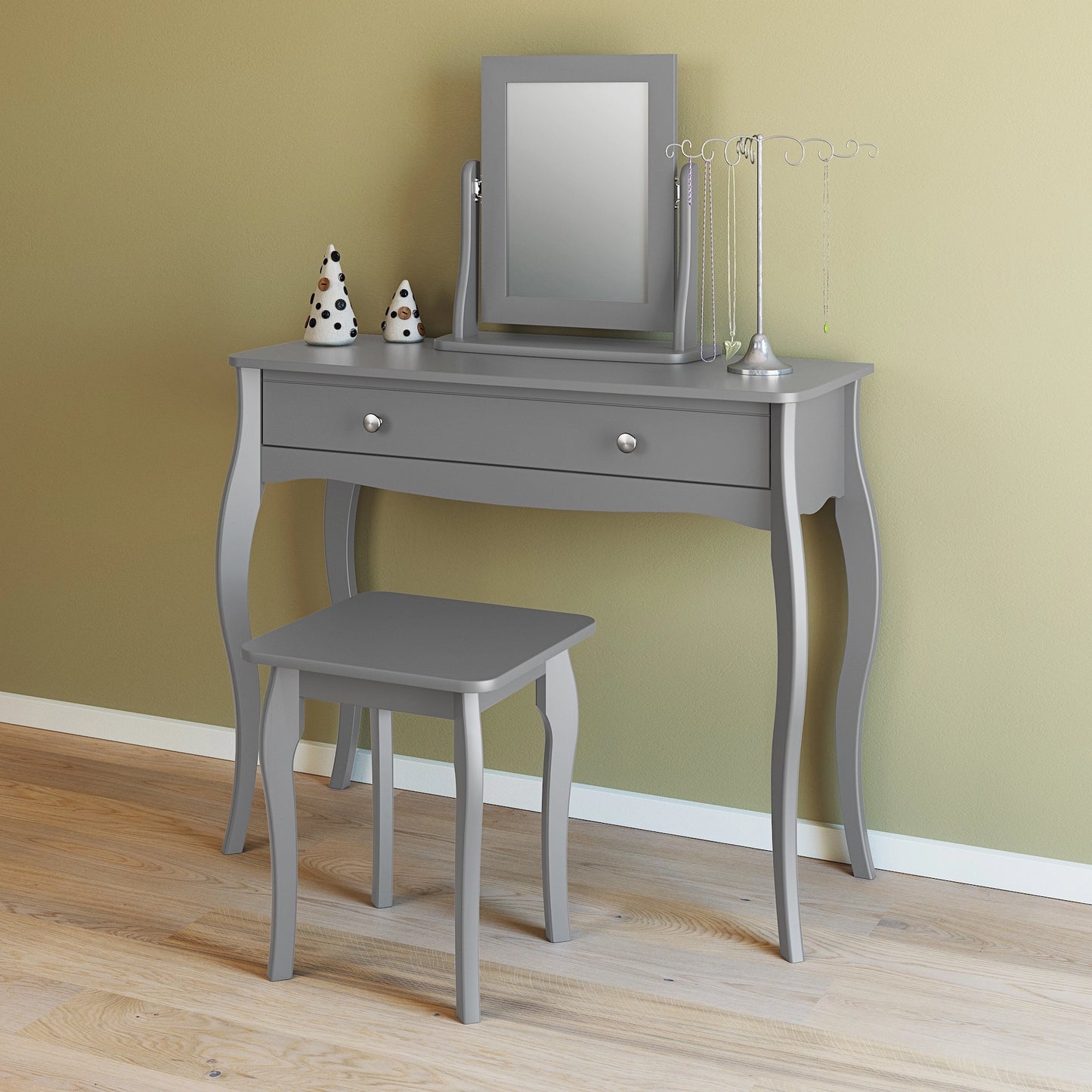 Furniture To Go Baroque Stool Grey