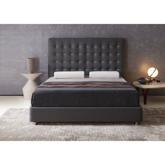 Sweet Dreams, Keaton 4ft 6in Double Upholstered Bed Frame, Grey
