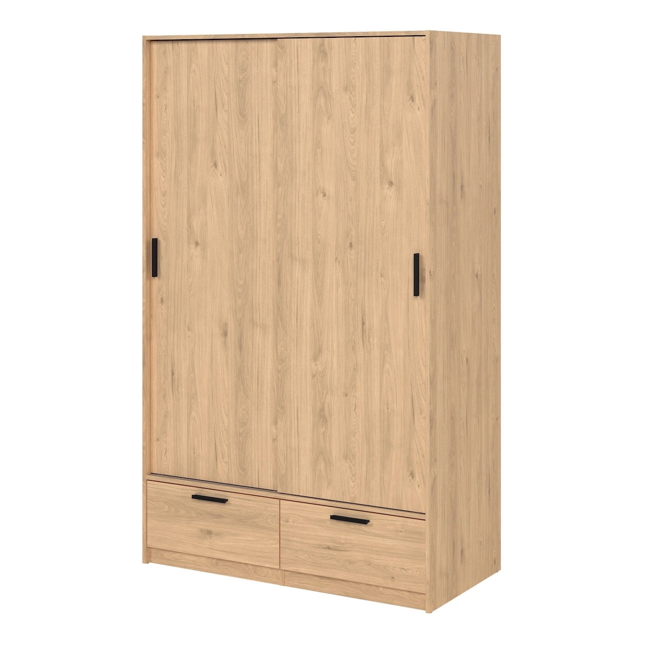 Furniture To Go Line Wardrobe with 2 Doors + 2 Drawers in Jackson Hickory Oak