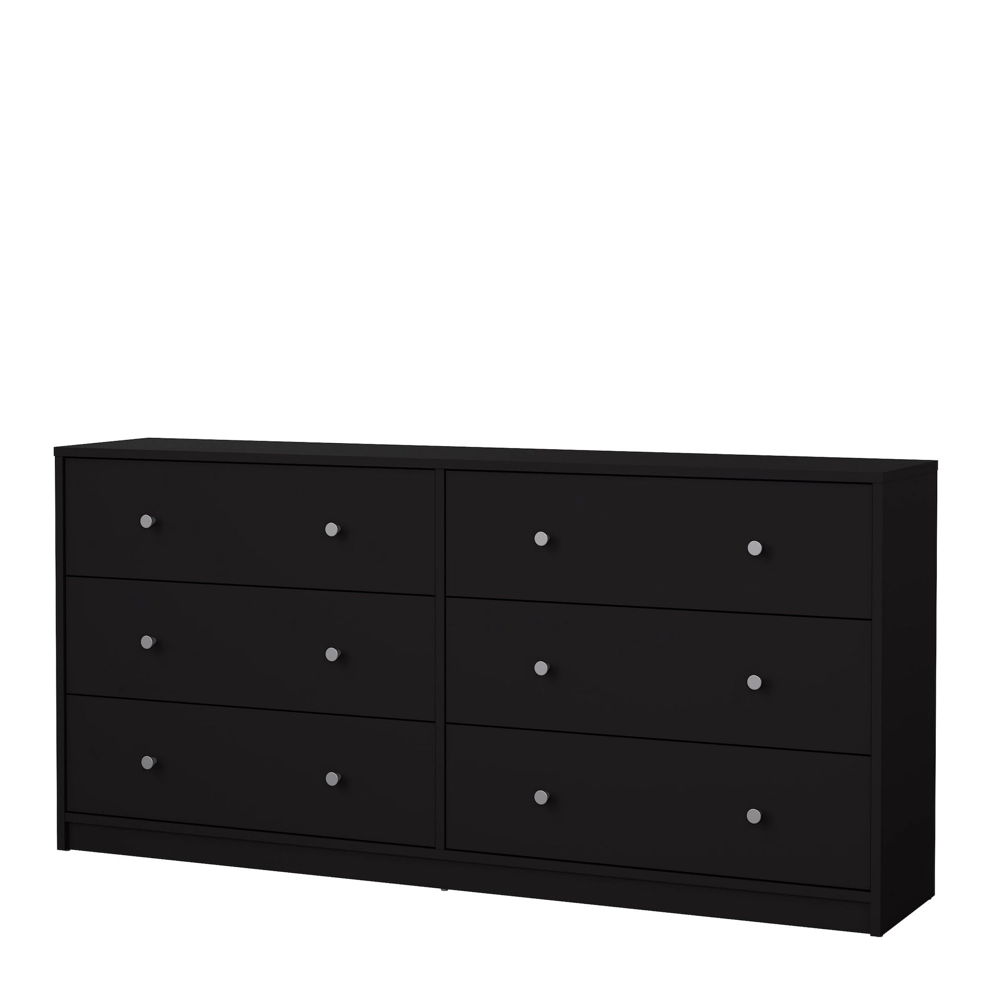 Furniture To Go May Chest of 6 Drawers (3+3) in Black