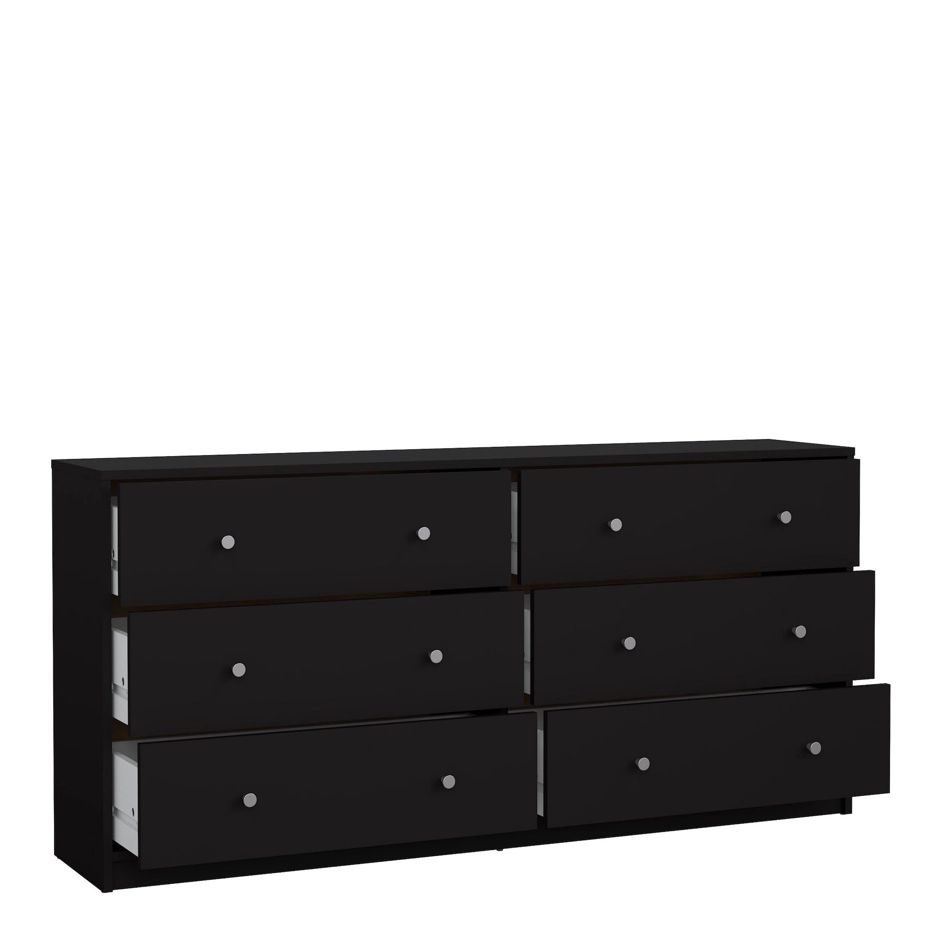 Furniture To Go May Chest of 6 Drawers (3+3) in Black