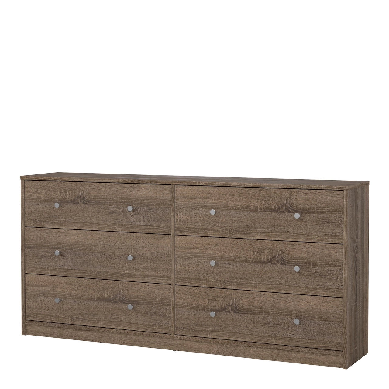 Furniture To Go May Chest of 6 Drawers (3+3) in Truffle Oak