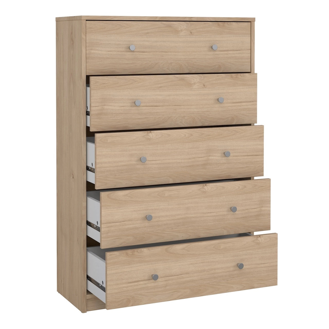 Furniture To Go May Chest of 5 Drawers in Jackson Hickory Oak