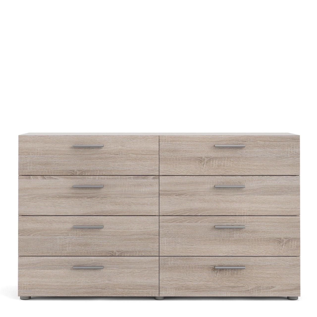 Furniture To Go Pepe Wide Chest of 8 Drawers (4+4) in Truffle Oak