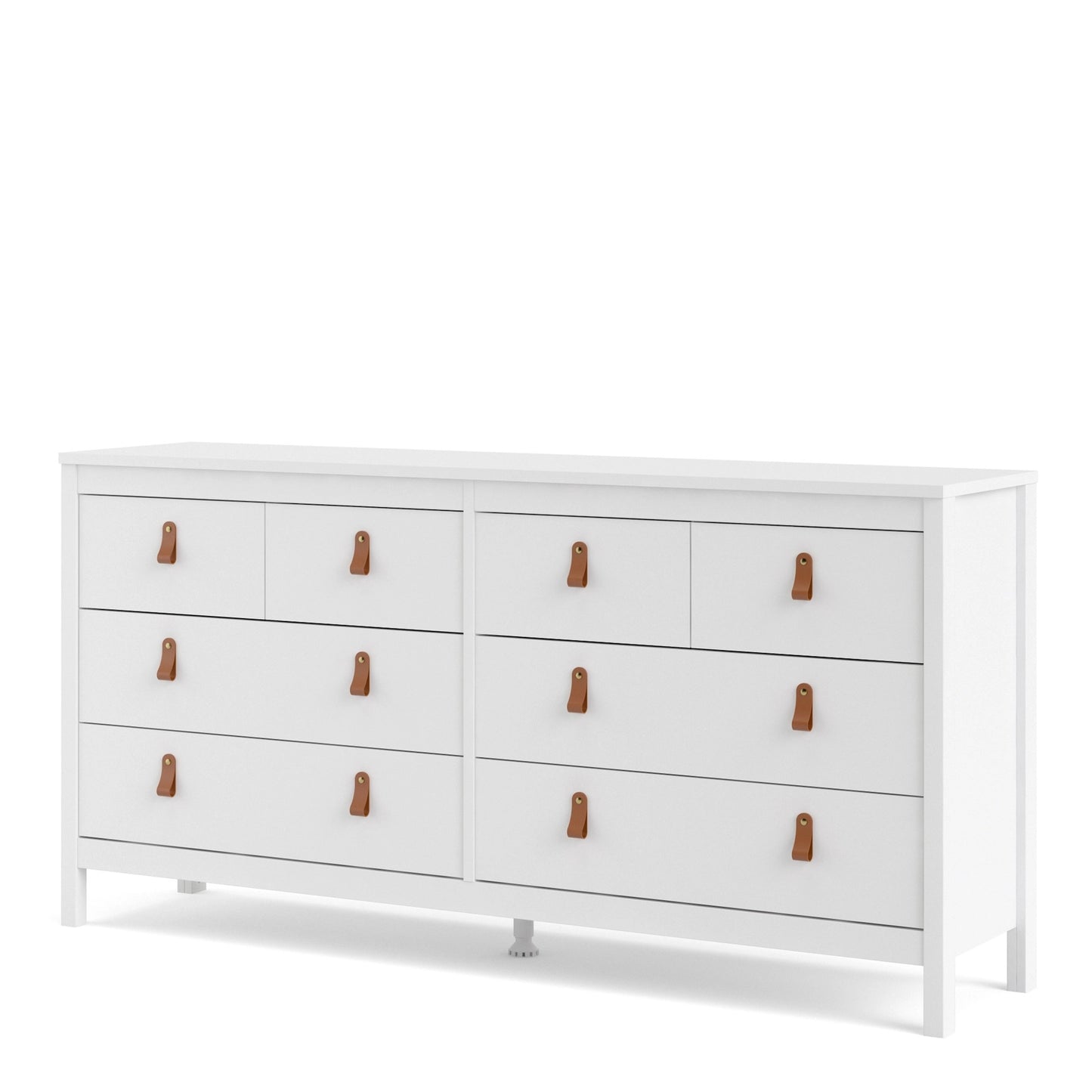 Furniture To Go Barcelona Double Dresser 4+4 Drawers in White