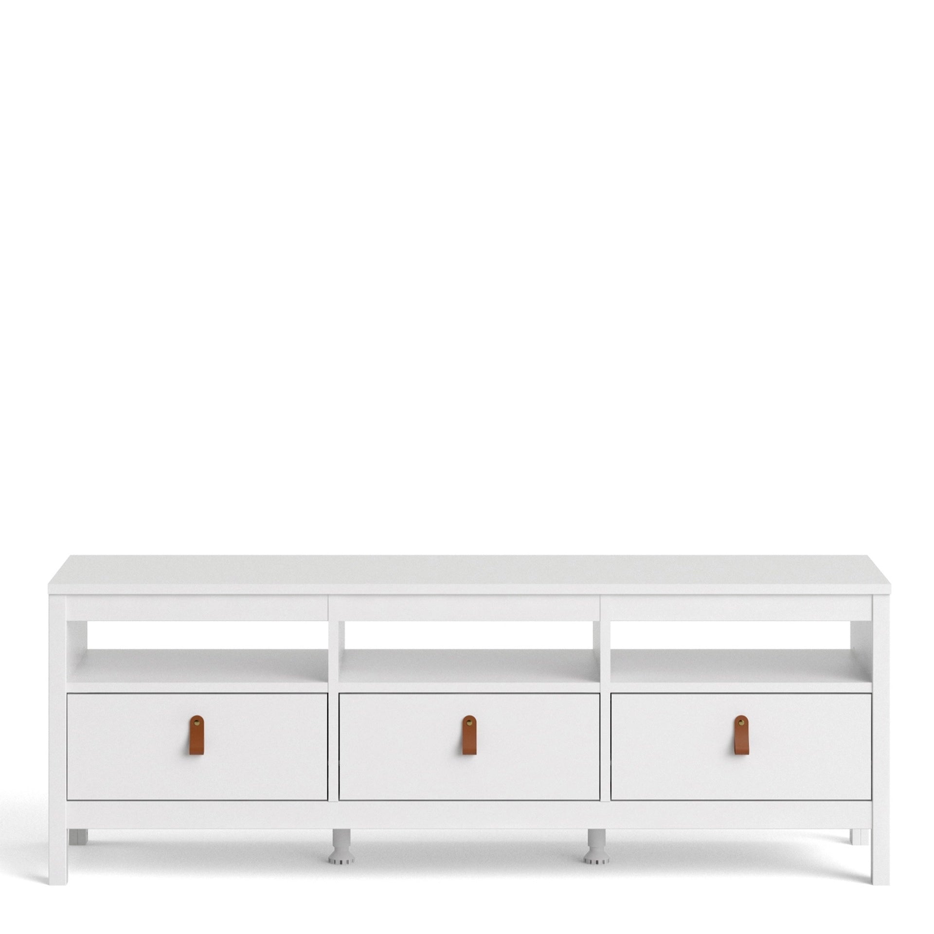 Furniture To Go Barcelona TV-Unit 3 Drawers in White