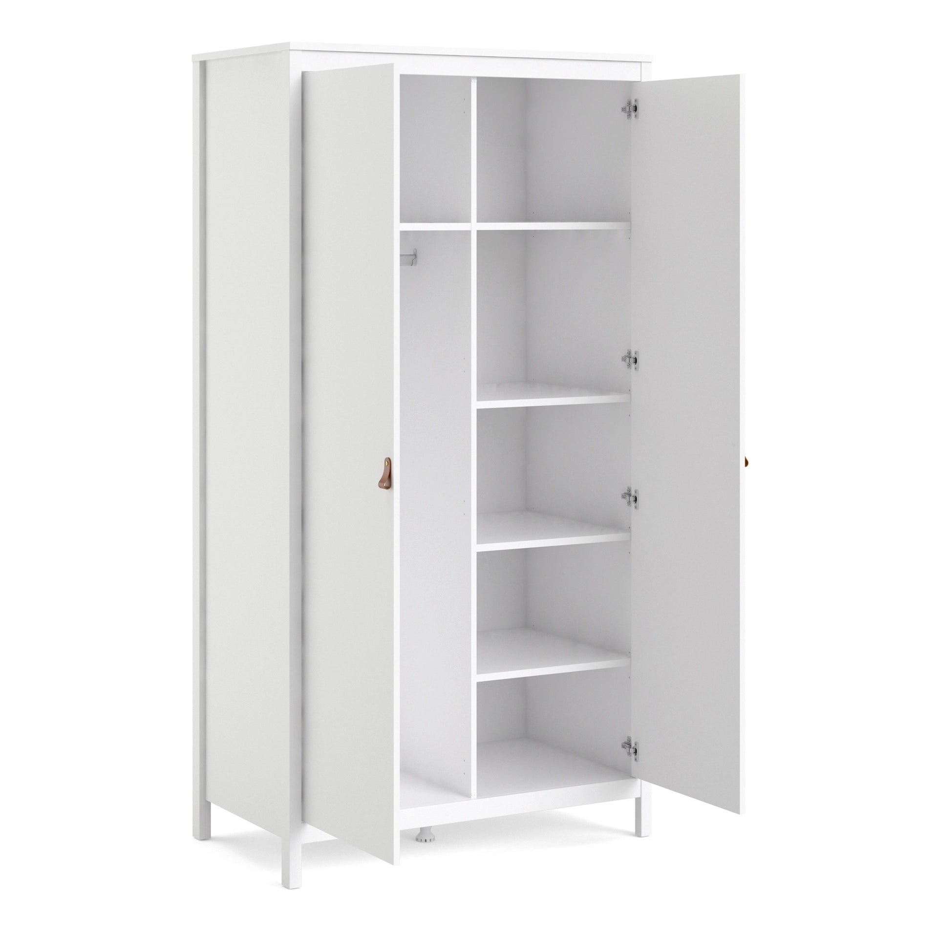 Furniture To Go Barcelona Wardrobe with 2 Doors in White