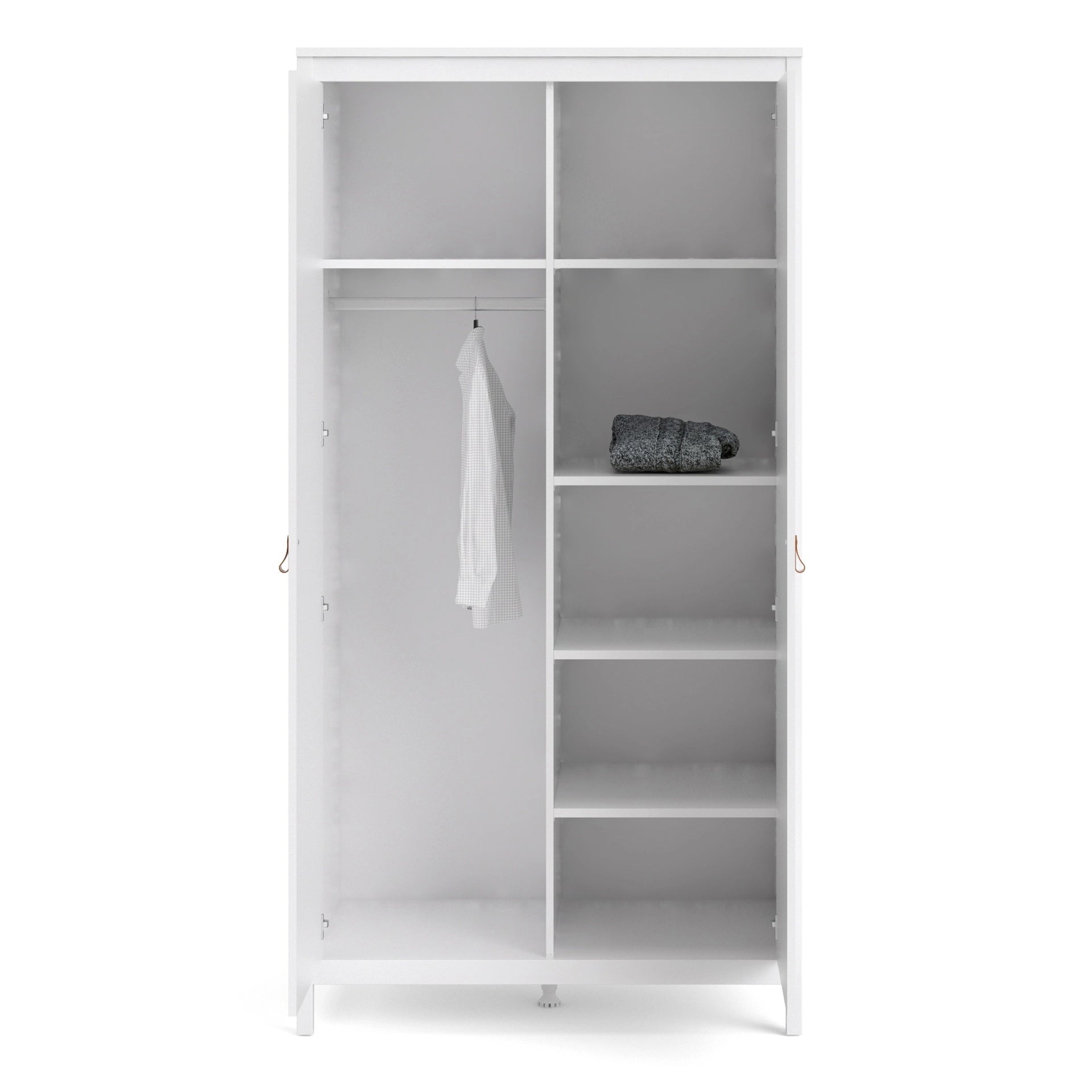 Furniture To Go Barcelona Wardrobe with 2 Doors in White