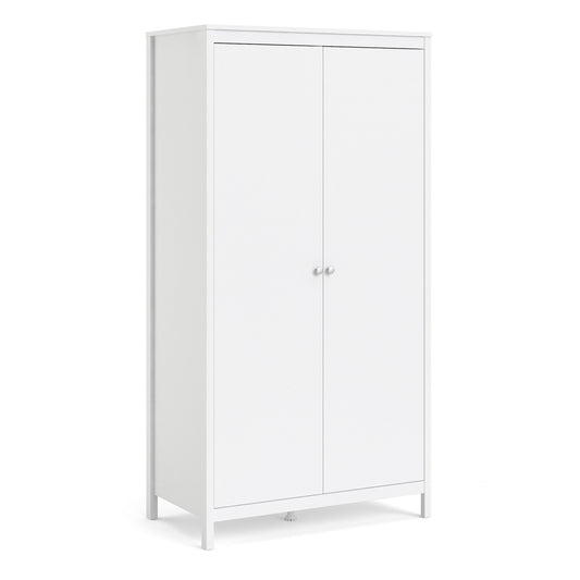 Furniture To Go Madrid Wardrobe with 2 Doors in White