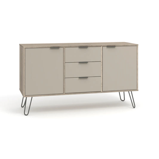 Core Products Augusta Driftwood Medium Sideboard With 2 Doors, 3 Drawers