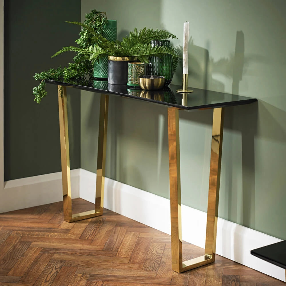 LPD Furniture Antibes Console Table, Black