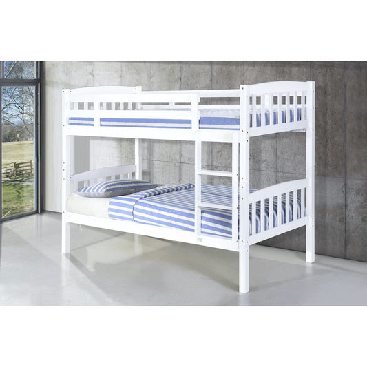 Heartlands Furniture Ashbrook Solid Wood Bunk Bed White