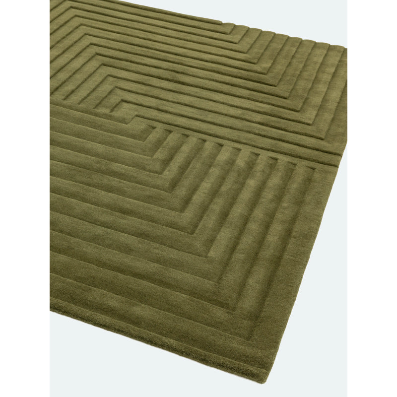 Asiatic Form Green Rug