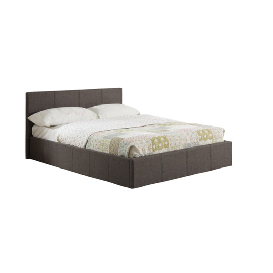 Birlea Berlin Fabric Ottoman 4ft 6in Double Bed Frame, Grey