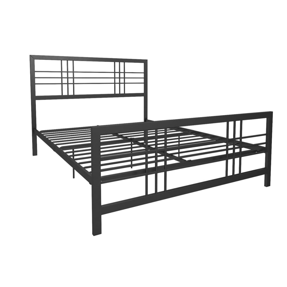 Dorel Home, Burbank 5ft King Size Metal Bed Frame, Black