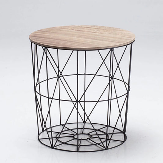 LPD Furniture Cosmo Cage Table, Oak