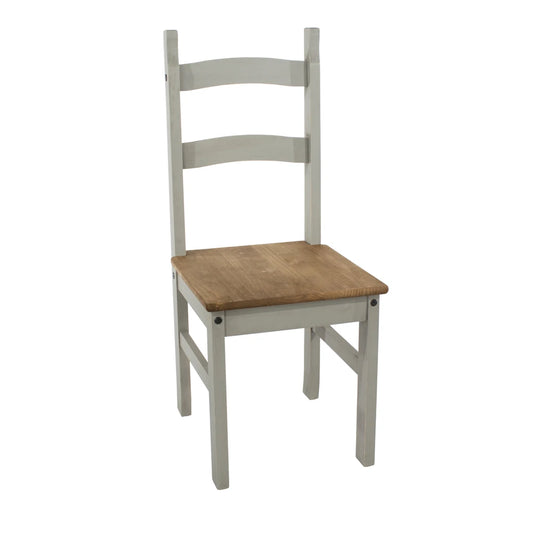 Core Products Corona Grey Solid Pine Chairs (Pair)