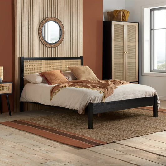 Birlea Croxley 4ft 6in Double Wooden Bed Frame, Black