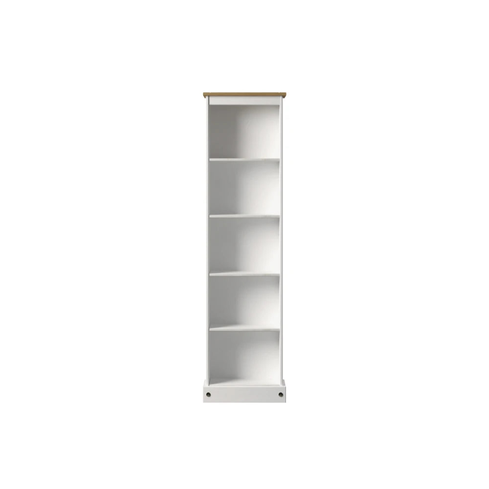 Core Products Corona White Tall Narrow Bookcase