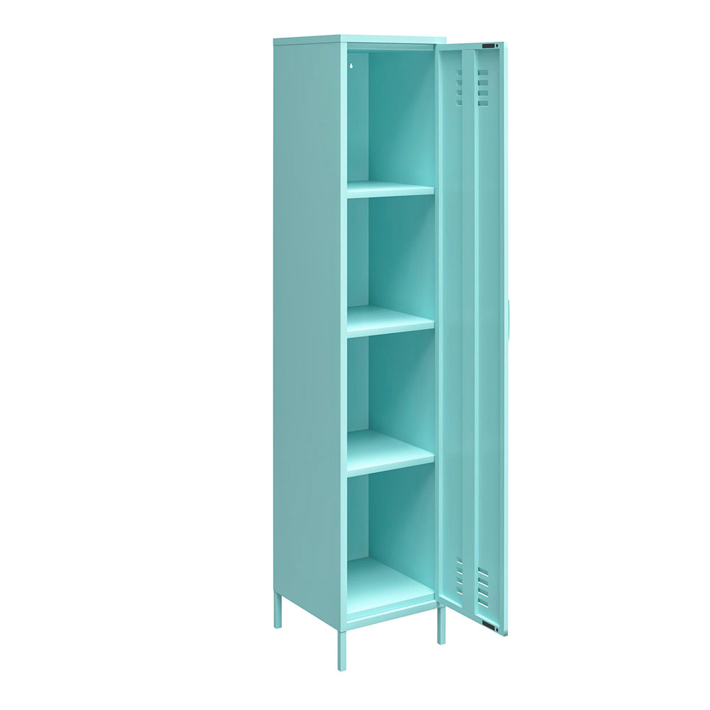 Novogratz Cache Single Metal Locker Storage Cabinet in Mint
