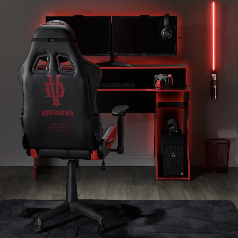 Disney Home, Darth Vader Hero Computer Gaming Chair, Black & Red