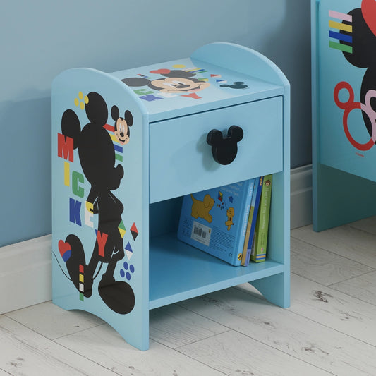 Disney Home, Mickey Mouse Bedside Table, Blue
