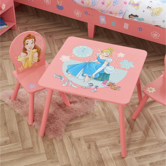 Disney Home, Princess Table & Chairs, Pink