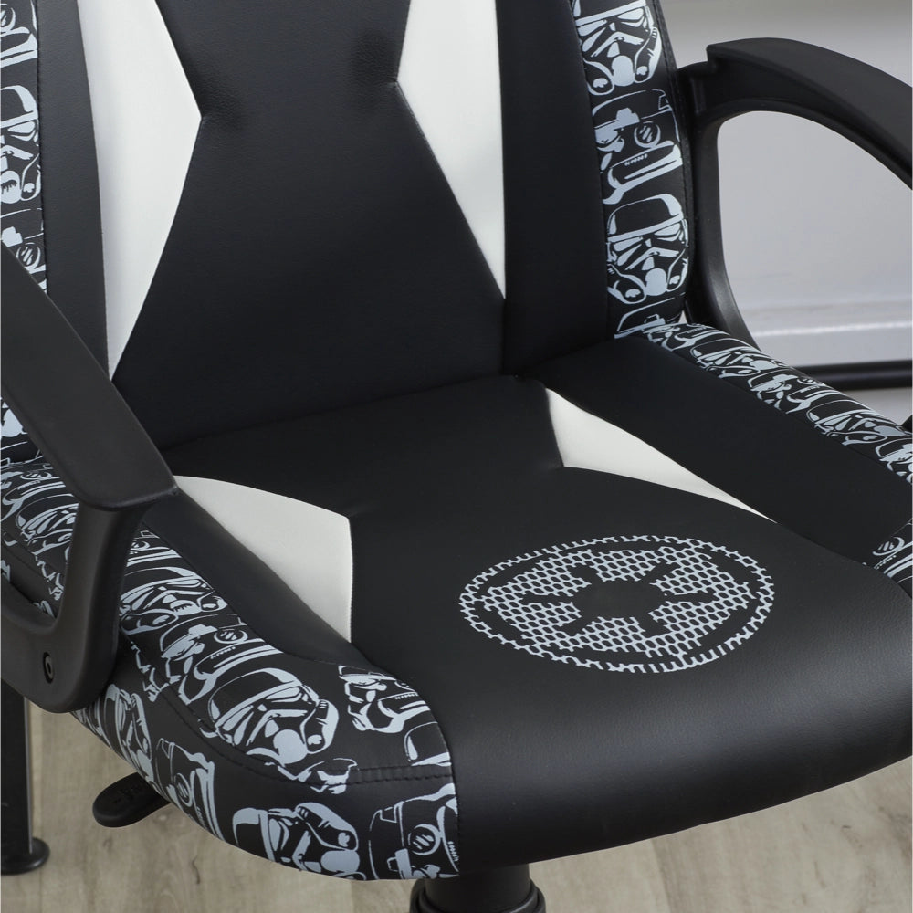 Disney Home, Stormtrooper Patterned Gaming Chair, Black