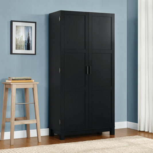 Dorel Carver 64"Storage Cabinet, Black