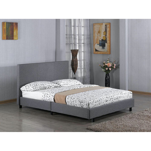 Heartlands Furniture Fusion Fabric 4 Foot Bed Grey