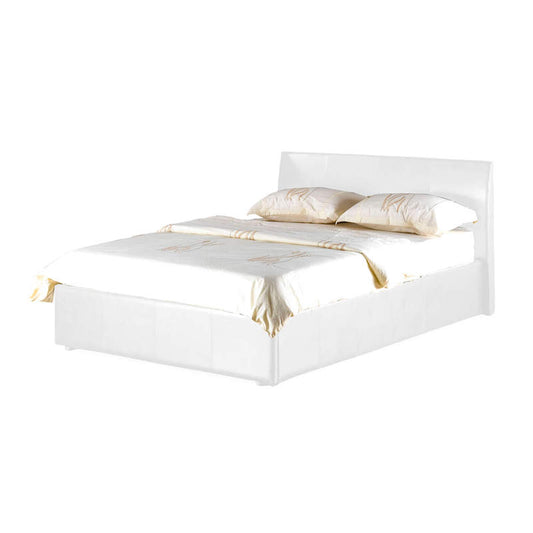 Heartlands Furniture Fusion Storage PU King Size Bed White