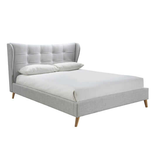 Birlea Harper 4ft Small Double Fabric Bed Frame, Dove Grey
