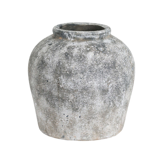 Hill Interiors Aged Stone Ceramic Vase