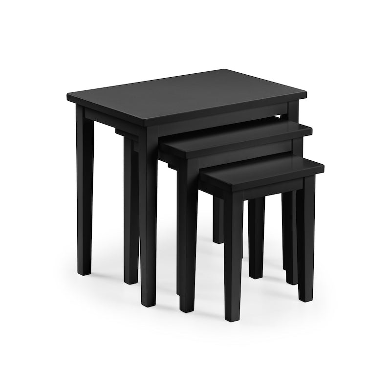 Julian Bowen Cleo Nest Of Tables in Black