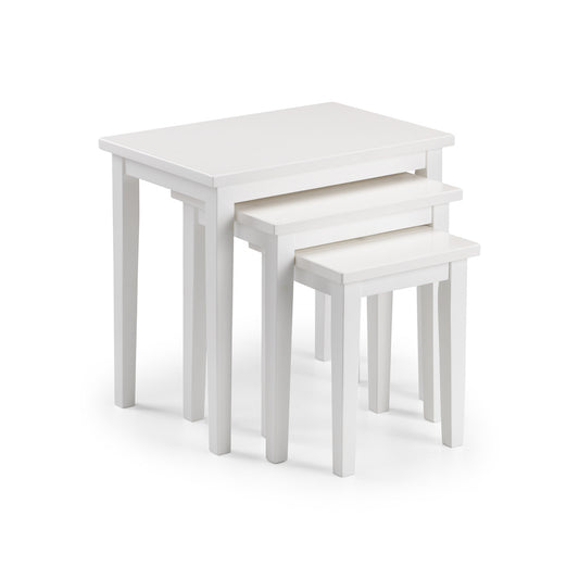 Julian Bowen Cleo Nest Of Tables in Pure White