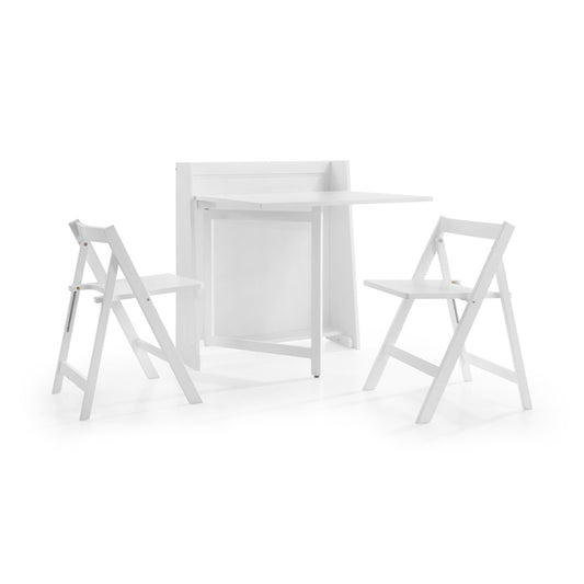 Julian Bowen Helsinki Compact Folding Dining Set in White