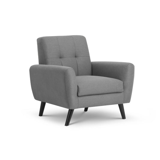 Julian Bowen Monza Compact Retro Chair in Grey