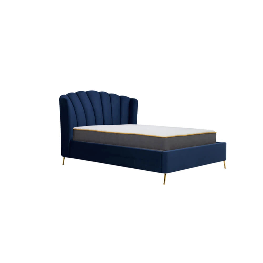 Birlea Lottie Ottoman 4ft 6in Double Fabric Bed Frame, Blue