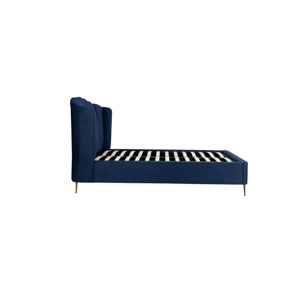 Birlea Lottie Ottoman 5ft King Fabric Bed Frame, Blue