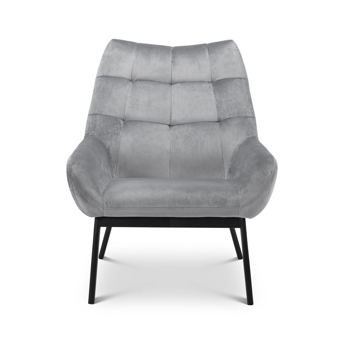 Julian Bowen, Lucerne Velvet Chair, Grey