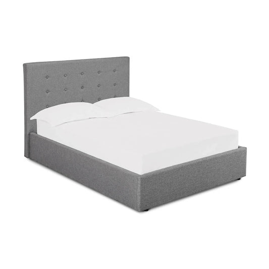 LPD Furniture Lucca Plus 4ft Small Double Bed Frame, Grey