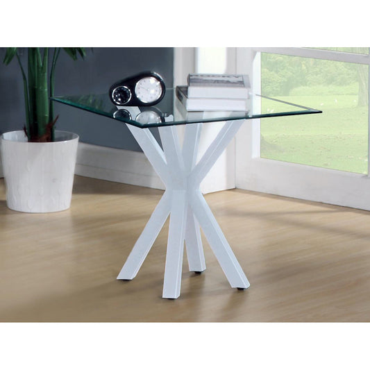 Heartlands Furniture Langley Gloss Lamp Table White