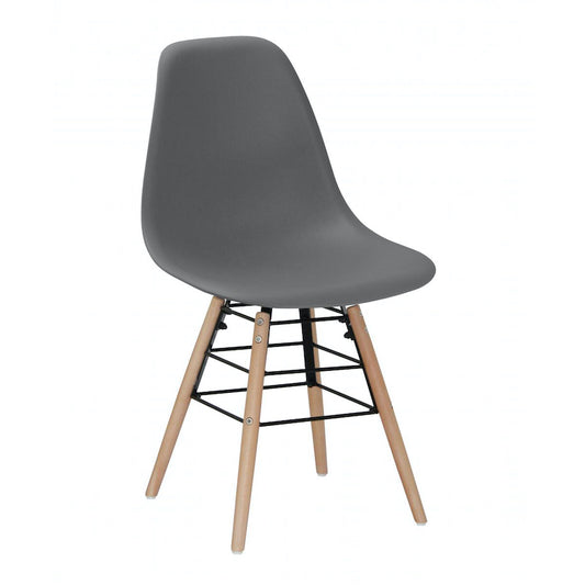 Heartlands Furniture Lilly Plastic (PP) Chairs with Solid Beech Legs Green