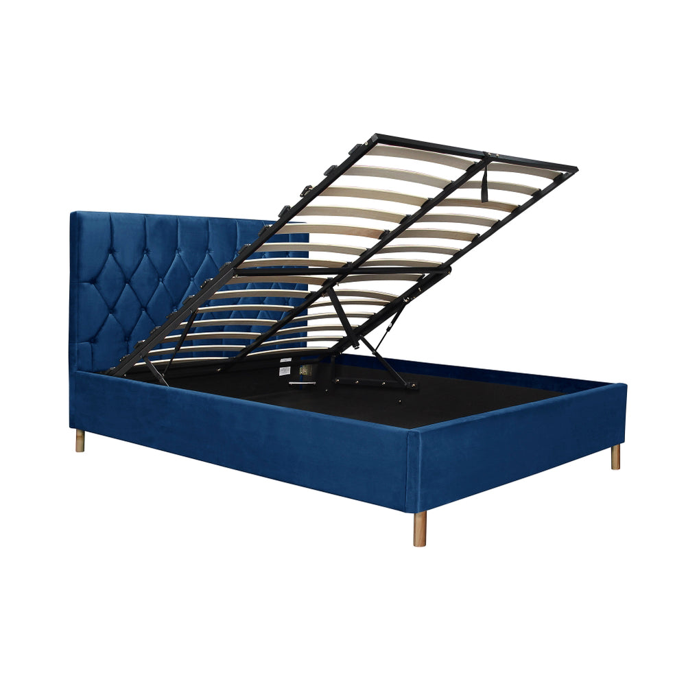 Birlea Loxley 4ft 6in Double Ottoman Bed Frame, Blue