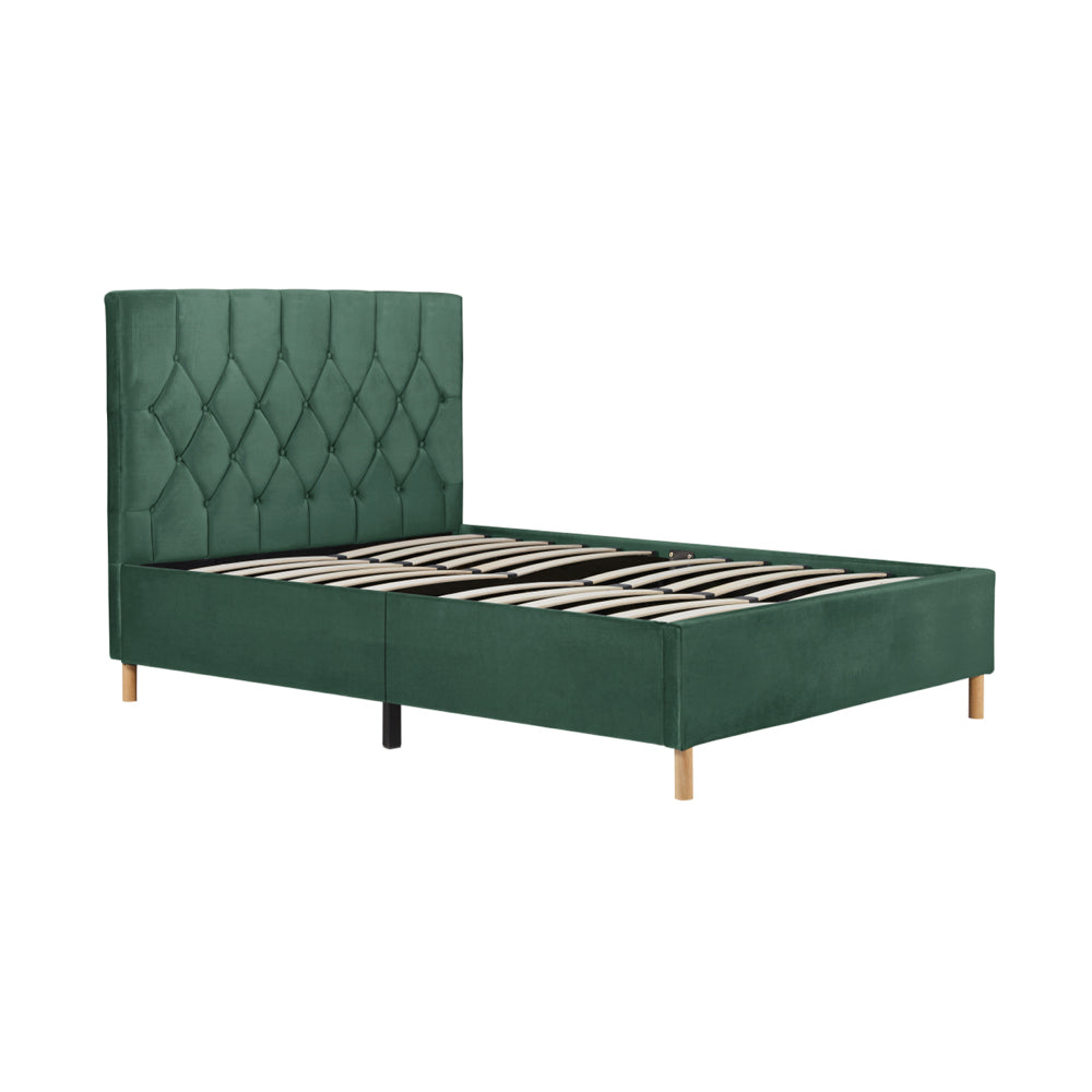 Birlea Loxley 4ft Small Double Fabric Bed Frame, Green