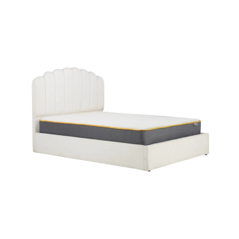 Birlea Monaco Ottoman 5ft King Fabric Bed Frame, White