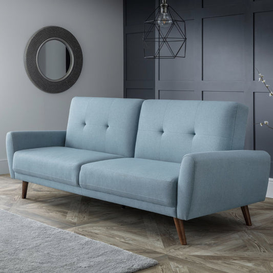 Julian Bowen, Monza Fabric Sofa Bed, Blue