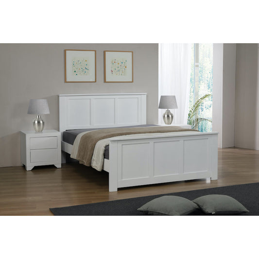 Heartlands Furniture Mali King Size Bed White